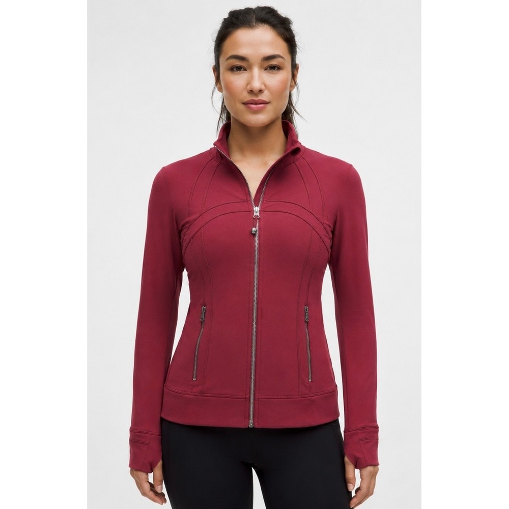 NWT Lululemon Define Track Jacket *Luon Full Zip BBAY Burgundy‎ Size 8
